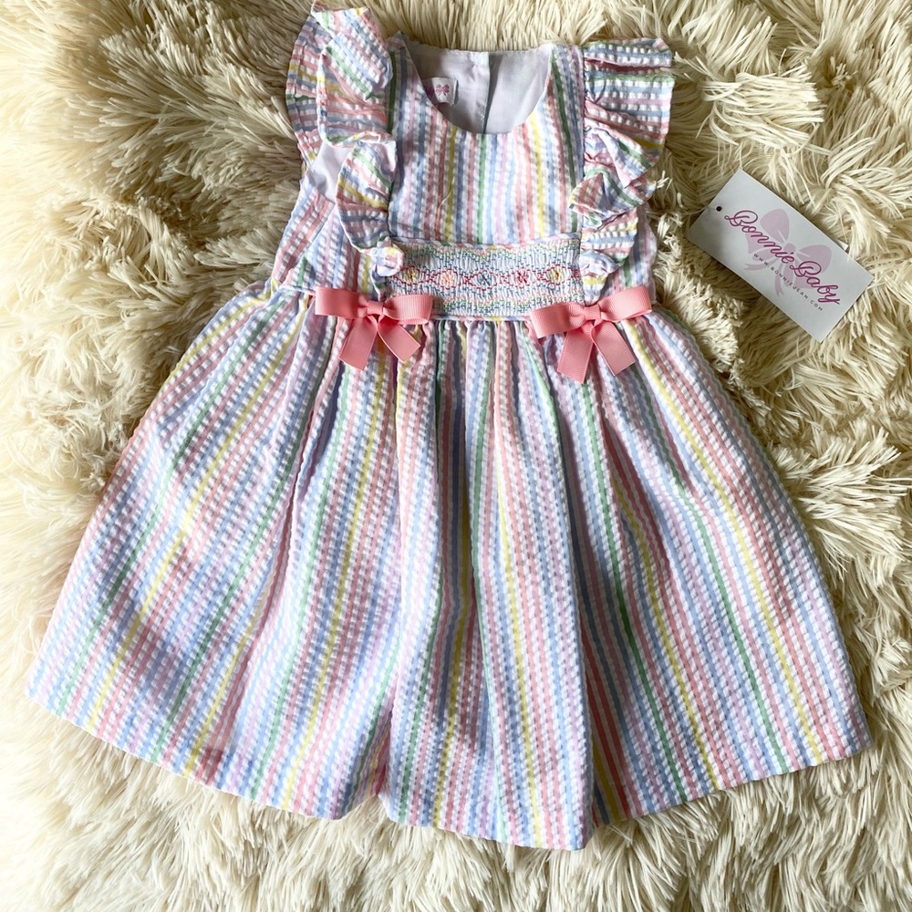 Bonnie Baby | 18 months | Seersucker Easter Dress | NWT